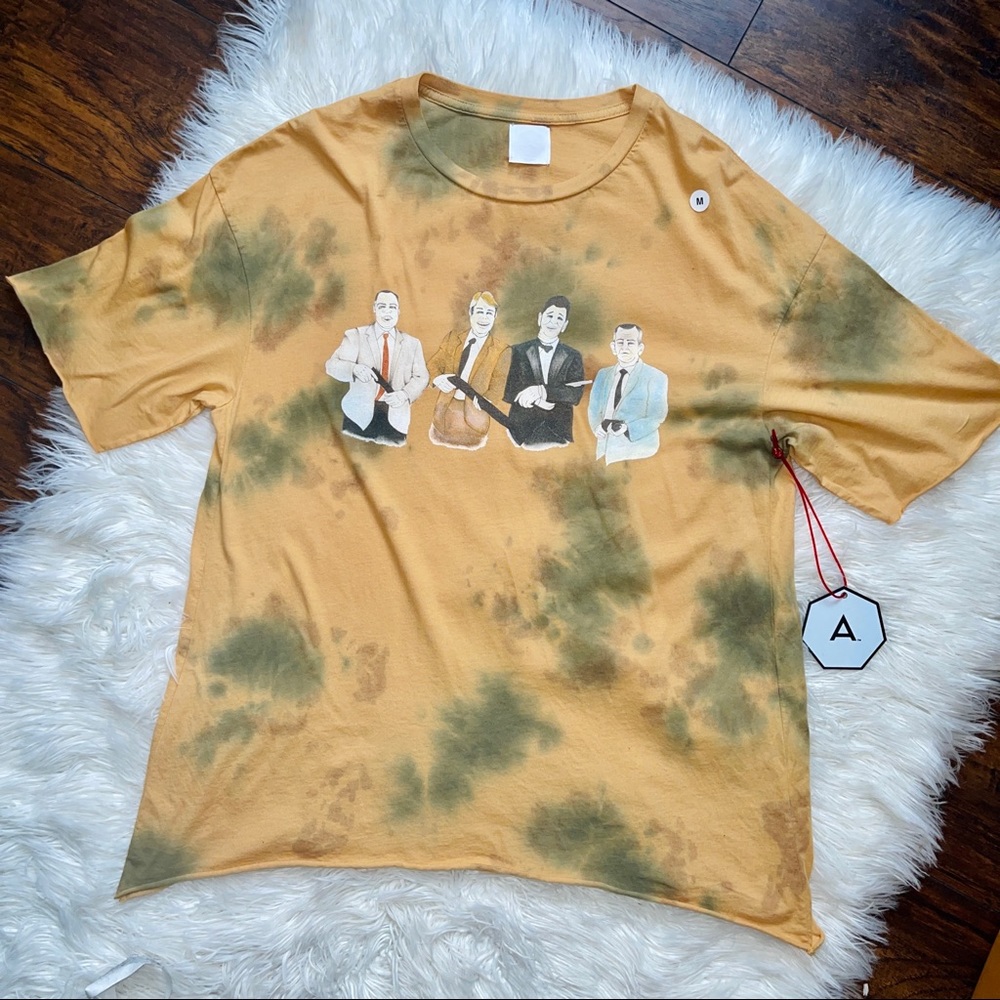 RARE COLLECTORS Alchemist Yellow & Green Tie Dye Point Break Dead Prez Tee